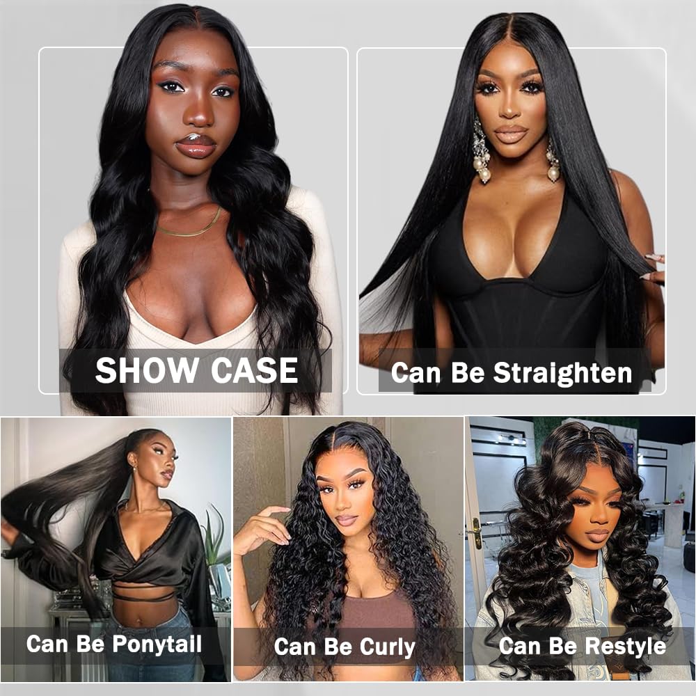 12A Body Wave Bundles Human Hair 16 18 20 22 Natural Black Color 100% Brazilian Human Hair Bundles For Women
