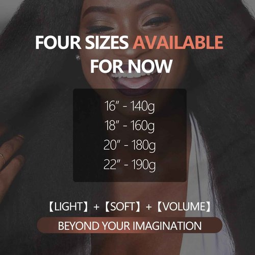 WIGER Kinky Straight U Part Wigs Human Hair Half Wig Natural Color Glueless Thin Leave Out Curly Hair 200% Density 18 Inch kinky Curly Clip in Wigs for Black Women Wear And Go Wig