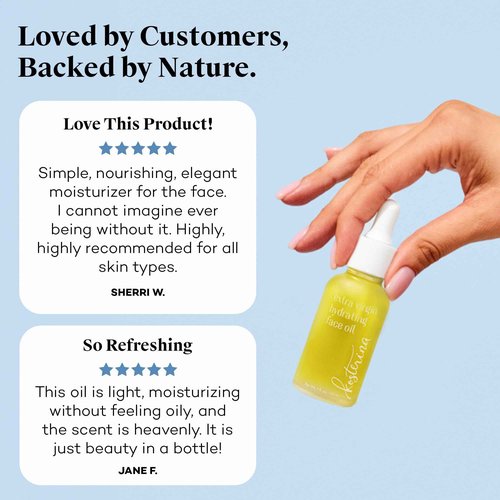 Kosterina - Extra Virgin Hydrating Face Oil – Absorbent and Lightweight, Gentle Hydrating Formula, Promotes Youthful Skin | 1oz (30 ml)