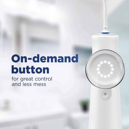 Oral-B Water Flosser Advanced, Cordless Portable Oral Irrigator Handle with 2 Nozzles