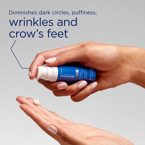 NEOSTRATA SKIN ACTIVE Intensive Eye Therapy, Anti Aging Under Eye Ceam, Treats Dark Circles, Puffiness, Fine Lines and Wrinkles with Hyaluronic Acid, Peptides and Bakuchiol, 0.5 oz