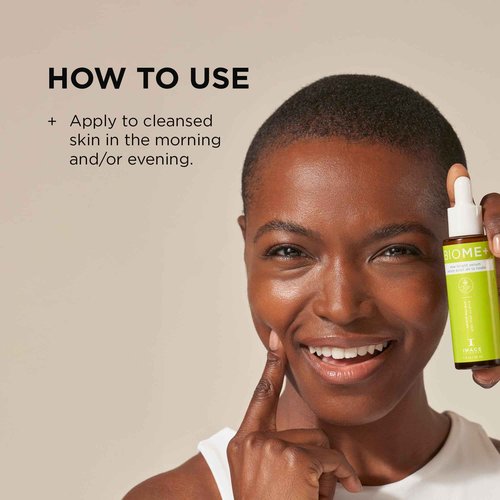 IMAGE Skincare, BIOME+ Dew Bright Serum, Microbiome Friendly Facial Serum, Boosts Luminosity and Enhances Elasticity, 1 fl oz