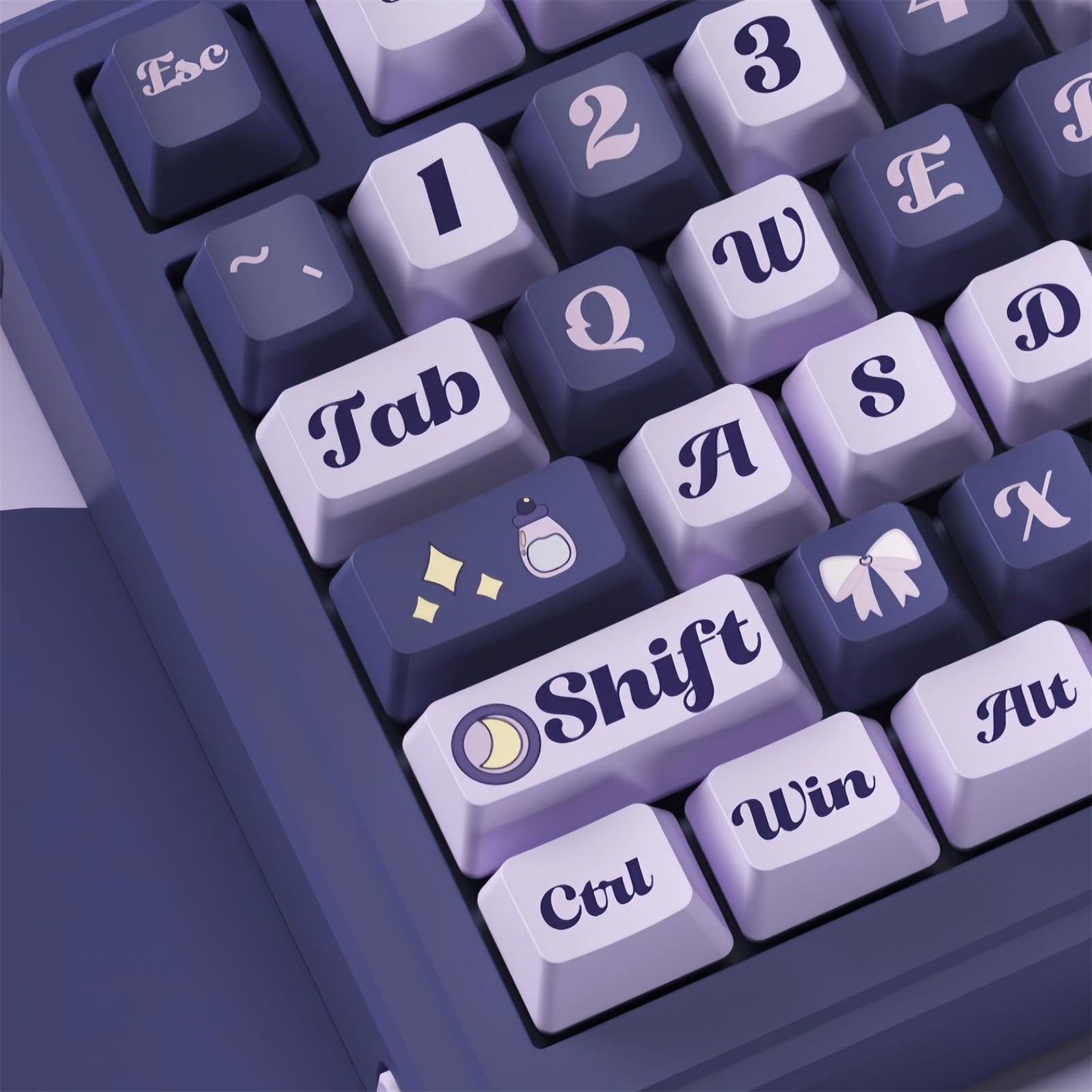 ZMX Cute Keyboard Keycaps,PBT Dye-Sub Custom Keycaps Set Cherry Profile 124 Keys Full Size Keycaps for ANSI Layout Cherry MX Switches 75% 60% Mechanical Gaming Keyboard Kawaii Cartoon Keycaps (15)