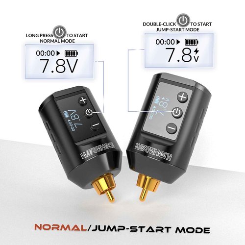 Wormhole Tattoo Multi-Functional Wireless and Wired Tattoo Gun Kit with Tattoo Power Supply and Wireless Tattoo Battery Tattoo Machine Kit Tattoo Kit Tattoo Pen Kit for Beginners