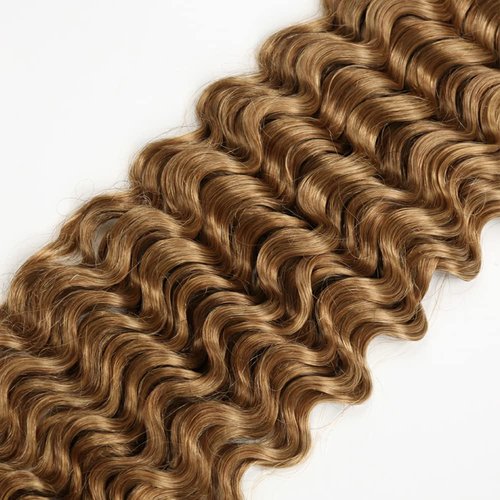 Condescension Brazilian Human Hair Bundles 16 18 20 Inch Deep Wave 3 Bundles Human Hair 100% Unprocessed Remy Brazilian Virgin Weave Hair Honey Blonde 27 for Women
