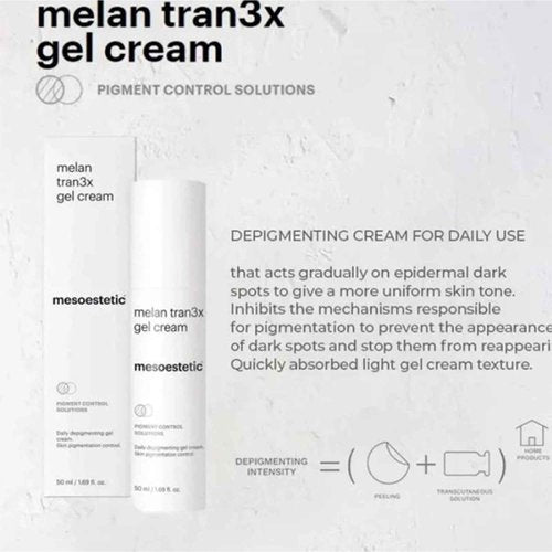 Mesoestetic melan tran3x daily depigmenting gel cream 50ml