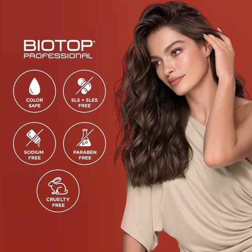 Biotop Professional 02 Eco Dandruff Shampoo - Dry Scalp Treatment & Hydrating Shampoo with Pro Vitamin B5, Zinc Pyrithione & Chamomile - Reduces Irritation and Prevents Future Dandruff (16.9oz)