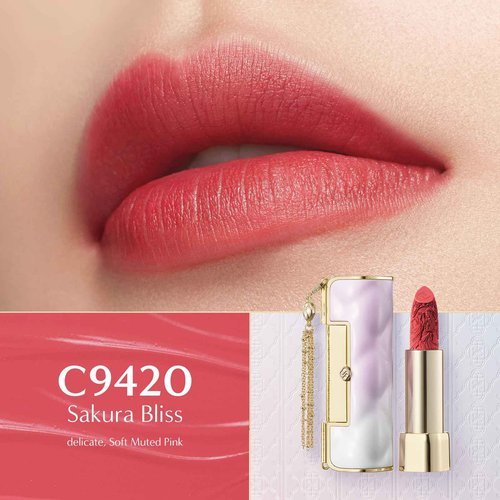 FLORASIS Blooming Rouge Soft Matte Love Lock Lipstick for Women Satin Matte Lipsticks (C9420 Sakura Bliss)