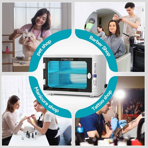 VERYTOP Professional U&V Ster&ilizer Nail Tool Dis&infection Cabinet, 11L U&V Light Equipment for Esthetician, Sani&tizer Box Cleaning Machine with Time Setting for Manicurist,Spa,Tattoo,Barber&Salon