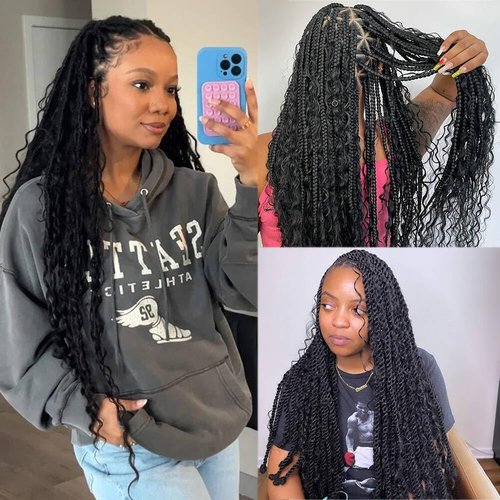 Pre Divided Bulk Human Hair for Boho Braids Deep Wave Bundles for Briding Brazilian Virgin Human Hair Curly Bulk Crochet Hair No Weft Extensions for Black Women 16Inch 640 Roots 200g
