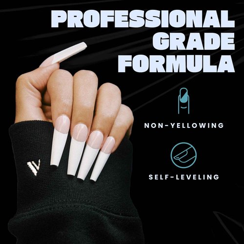 V Beauty Pure Monomer Acrylic Nail Liquid - Long-Lasting Nail Monomer Liquid for Smooth & Glossy Finish - Acrylic Nail Supplies for Nail Technicians, Salon & Home Manicure & Pedicure - 32 Oz