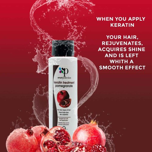 infinito colors Pomegranate Medium Strength Keratin Treatment with Clarifying Shampoo 16oz by Smart Protection