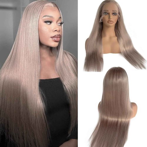 Valiilo Ash Blonde Wig Human Hair 13x6 Lace Front Wig Pre Plucked 22 Inch Glueless Wig Colored Human Hair for Women