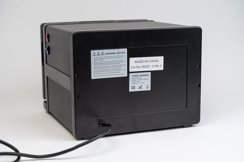 West Ivory 2 in 1 Portable Hot Towel Warmer and UV Treated Hygienic Cabinet, 7.5L Capacity, Fitting up to 12 Towels, For Yoga Studios, Barbers and Hotels, Salons - Black