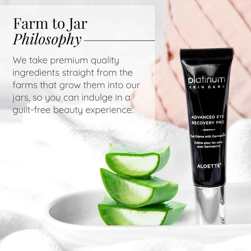 Aloette Advanced Eye Recovery Pro - Anti-Aging Rejuvenating, Peptide-Rich, Moisturizing Eye Treatment Helps Firm, Plump & Smooth for Dark Circles & Tired Eyes - Platinum Skin Care