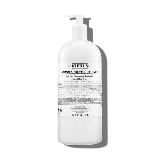 Kiehl's Amino Acid Conditioner, Strengthening and Moisturizing Hair Treatment, with Amino Acids, Jojoba and Coconut Oil to Improve Manageability and Added Shine - 33.8 fl oz /1 Liter Pump