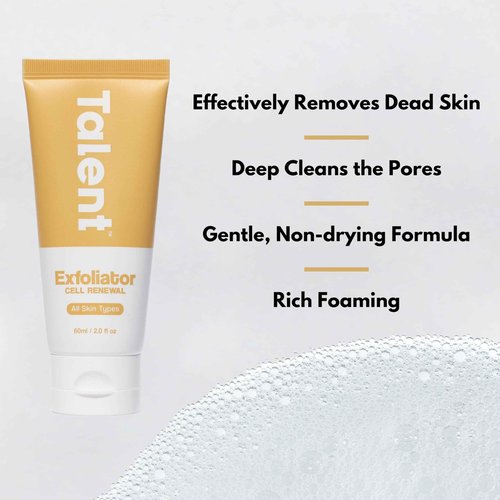 Talent Complete Skincare Set for Men – 90 Day Supply, Korean Skincare, EWG Verified, Fragrance-Free Cleanser, Exfoliator, Serum & Moisturizer, Full Routine Kit