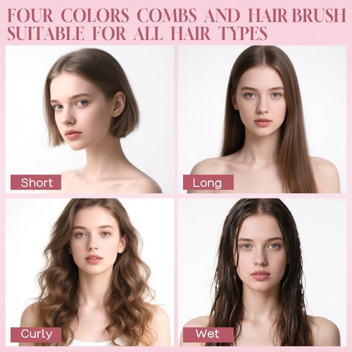 Hair Brush and Combs Bulk Individually Wrapped for Homeless,Disposable Hair Combs Bulk Hair Brushes Detangling Hairbrush for Women Shelter Nursing Hotel Church Charity Supplies (pack of 240)