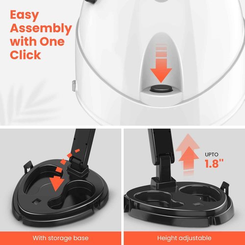 TASALON 1875W Ionic Hooded Hair Dryer Bonnet with 3 Heating Settings, Professional Sit Under Hair Dryers for Women with Ceramic Technology, Portable Hair Dryer with Hood, Hooded Dryer for Home & Salon