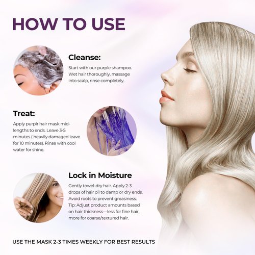 Karseell Purple Shampoo and Conditioner Set with Moroccan Argan Oil for Hair