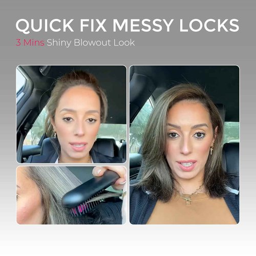 TYMO Hair Dryer Brush + TYMO Porta Cordless Hair Straightener Brush