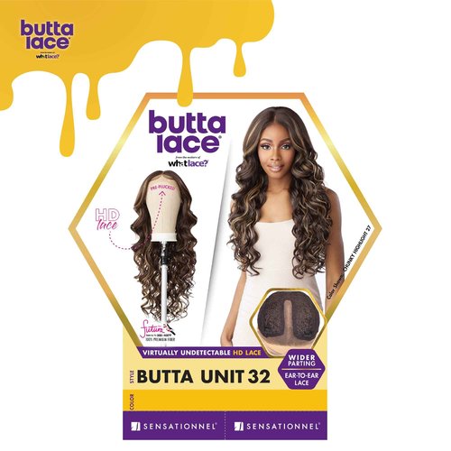 Sensationnel Butta Lace Wigs - Unit 32 Extra Wide 5 Inch Deep Parting Synthetic Preplucked Hairline Glueless Lacefront (CH30)