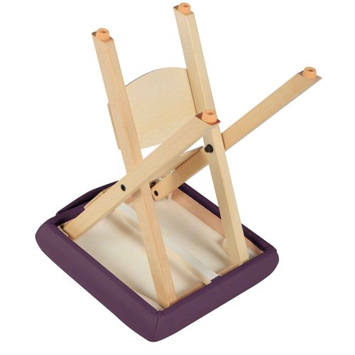 Master Massage Wooden Handy/Folding Massage Stool Purple
