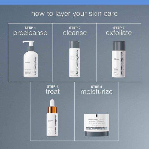 Dermalogica Sound Sleep Cocoon Night Cream Gel for Face, Revitalizing Overnight Moisturizer with Essential Oils - Promotes Restful Sleep for Radiant, Healthier-Looking Skin, 1.7 Fl Oz