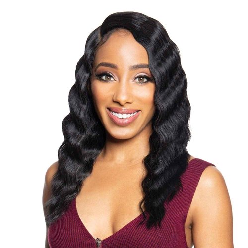 Zury Sis Beyond Synthetic Hair Laced Front Wig - BYD LACE H CRIMP 16 (1B Off Black)