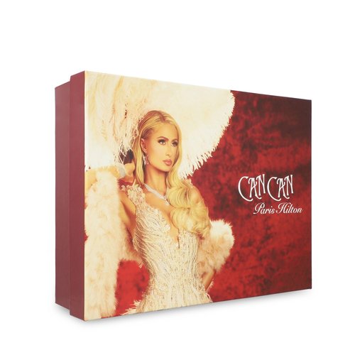 Paris Hilton Can Can For Women - 4 Piece Gift Set - 3.4 Oz Eau De Parfum Spray, 0.34 Oz Eau De Parfum Spray, 3.0 Oz Body Lotion, 3.0 Oz Shower Gel