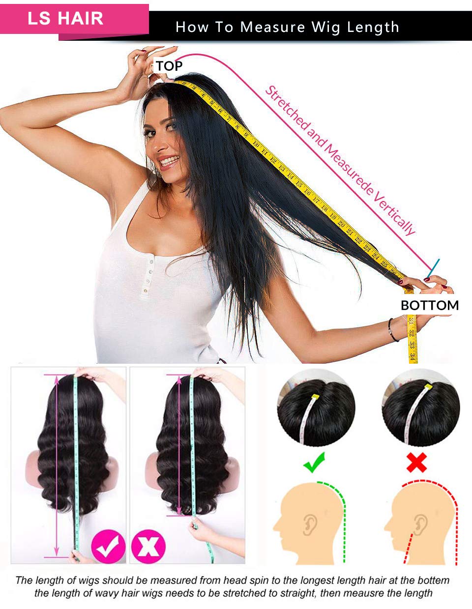 24 inch Lace Front Wigs Pre Plucked with Baby Hair Brazilian Body Wave Human Hair Wigs Unprocessed Brazilian Human Hair Wigs 150% Density Natural Hairline 13X4 Lace Front Wigs for Black Women