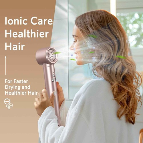 Air Styler Hair Dryer Brush - 6 in 1 Hair Styler Ionic Auto Wrap Hot Air Curler Blow Dryer Brush, 38m/s High Speed Blowout Airflow Hair Dryer Multi Styler Fast Drying Styling for Curly/Straight Hair