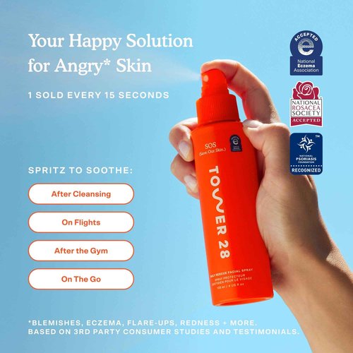 Tower 28 Beauty SOS Daily Rescue Facial Spray Jumbo Refill 16 oz / 480 mL