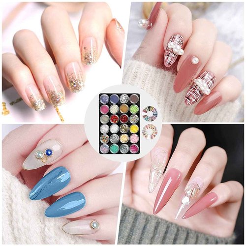 MeiBoes Gel Nail Polish Kit for Women with 6 Colors Extension Poly Nail Gel set, 48W UV Lamp, 12pcs nail polish set with Base Coat and Top coat,Professional Manicure Tool for Home DIY Salon