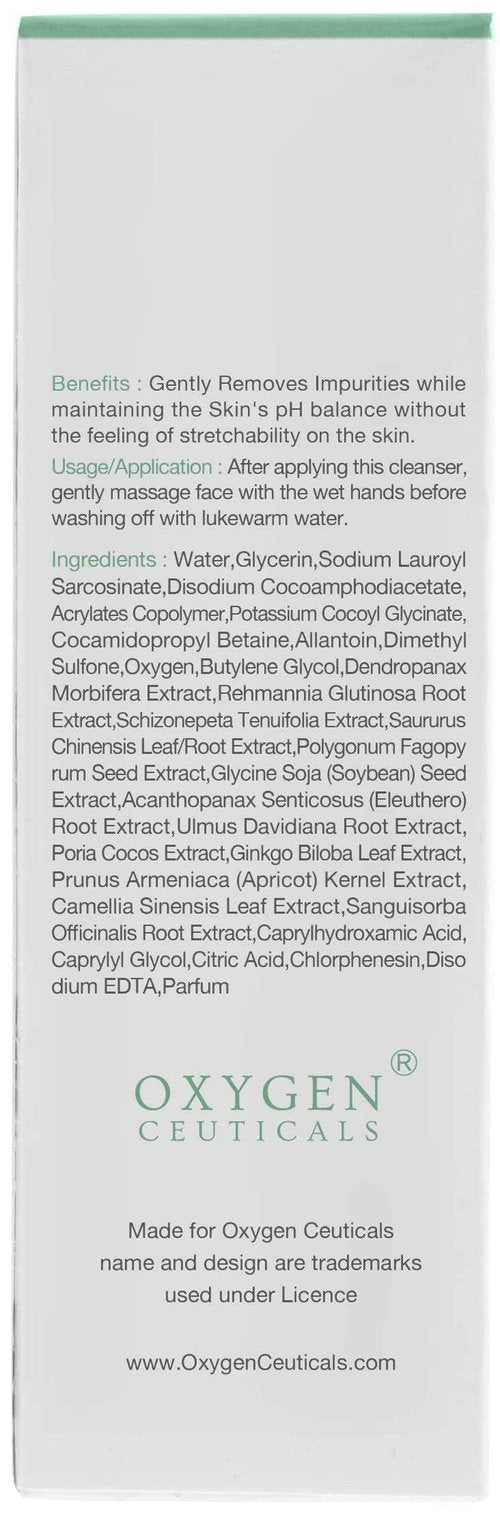OxygenCeuticals Purifying Foaming Wash – pH 5.0 Low Acidic Gel Cleanser, Mild & Refreshing Face Wash with Botanical Extracts Suitable for Daily Use. 3.38 fl.oz (100ml)