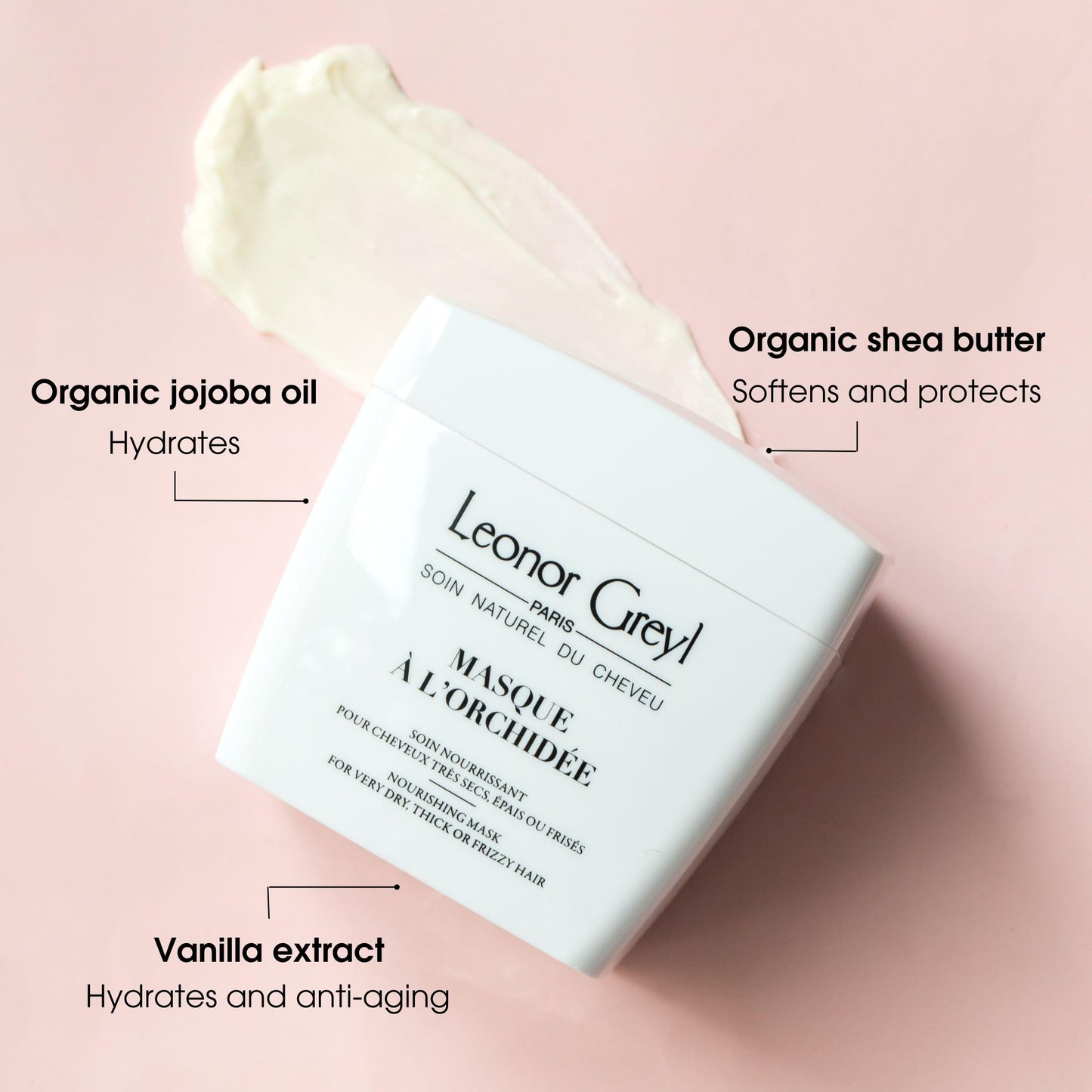 Leonor Greyl Paris Masque A L'Orchidee - Deep Conditioning Mask for Thick, Dry or Frizzy Hair, 7 oz