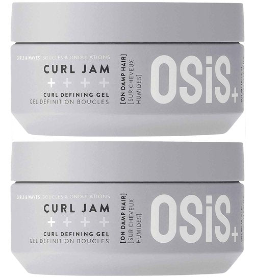 OSiS+ Curl Jam Moisturizing Defining Curl Hair Gel, 10 oz (2 Pack) | Non-Stiff | Non-Crunchy | All Curly Types