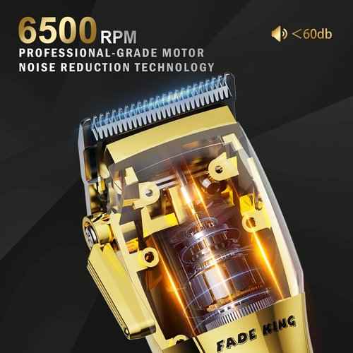 FADEKING® Professional Hair Clippers for Men - Cordless Beard Trimmer for Men, LCD Display Hair Clippers and Trimmer Set