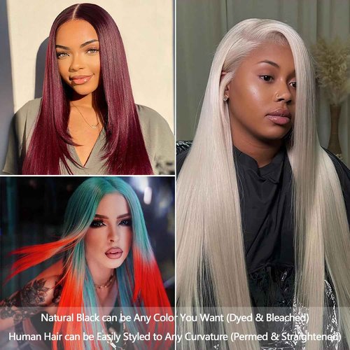 12A Human Hair Bundles 18 20 22 Inch Straight Bundles Human Hair 100% Unprocessed Brazilian Virgin Weave 3 Bundles Deals Thick & Tangle Free…