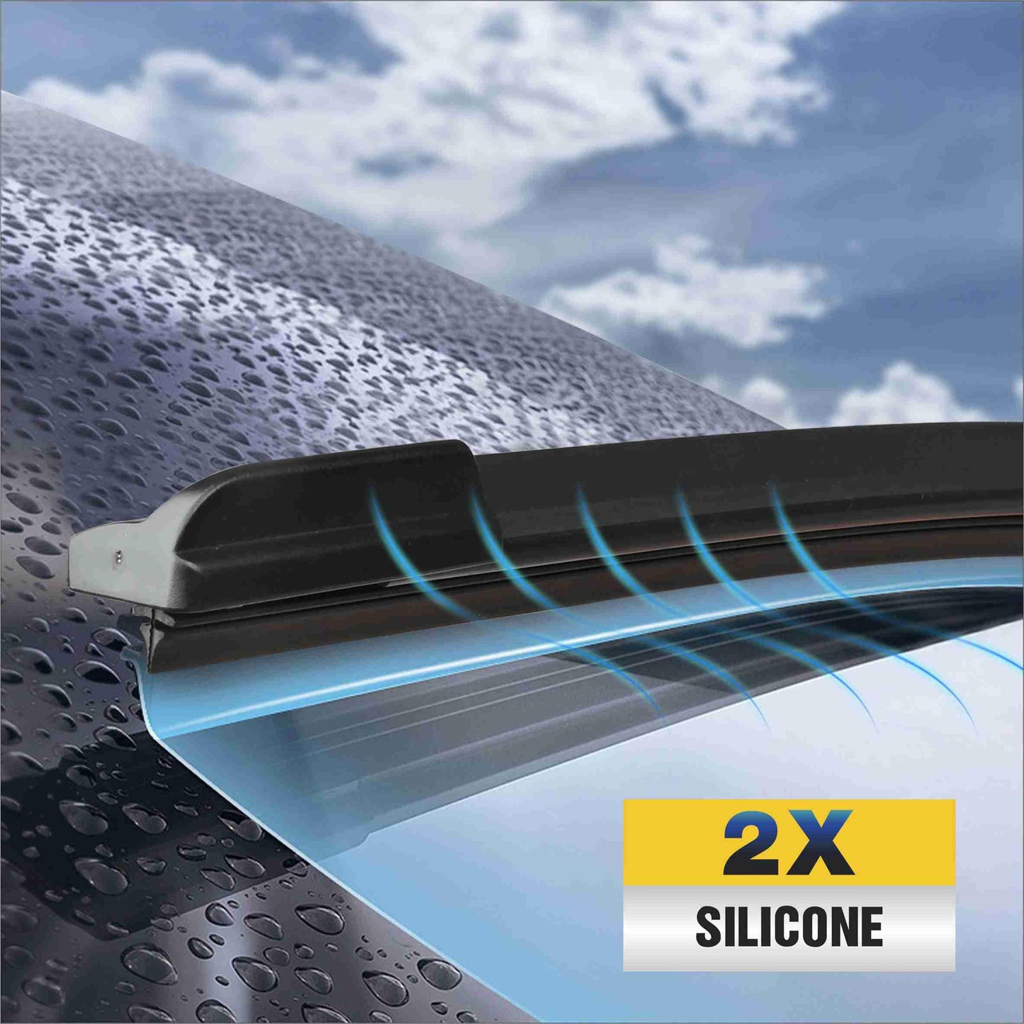 5 PLUS® 15+15 inch Silicone Windshield Wipers Replacement For 2017 2016 2015 2014 2013 2012 2011 2010 2009 2008 2007 JEEP Wrangler, Silicone Windshield Wipers With Water Repellent 15 inch wiper blade