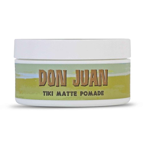 Don Juan Tiki Matte Pomade | Water Based | High Hold | Matte Finish | Natural Plant Extracts and Ocean Minerals | Mai Tai Tropical Scent, 4oz Pack of 3