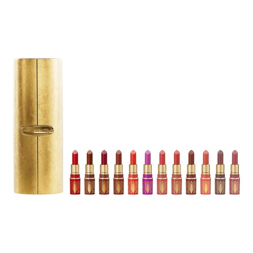 MAC Golden Girls Mini Lustreglass Lipstick Vault, 12 Piece Set