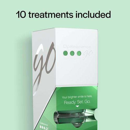 Opalescence Go 15% Mint - Prefilled Teeth Whitening Trays - 15% Hydrogen Peroxide - (10 Treatments) Made by Ultradent Products. Teeth Whitening Kit -Mint - Includes 2Chill Toothbrush 5194-1T