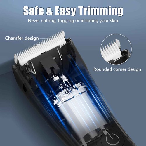 SUNNOW Body Hair Trimmer & Head Shavers for Bald Men, Ball Pubic Hair Trimmer, Head Electric Shavers Razor Kit, Ball Body Groomer for Bikini/Groin/Grooming