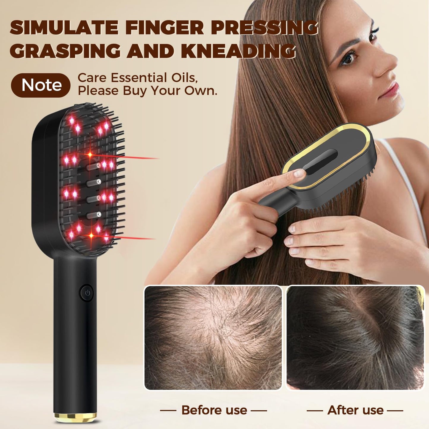 Laser Therapy Hair Growth Comb - Handheld Growth Comb, Promote Growth