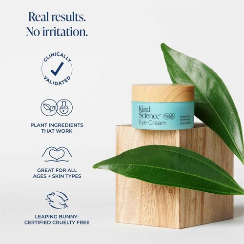 Kind Science 3-Piece Skin Care Set, Gentle Cleanser, Hydration Cream, Eye Cream - Essential Anti Aging Trio - Anti Aging Skin Care Set for Women - Paraben, Dye & Fragrance Free, Cruelty Free