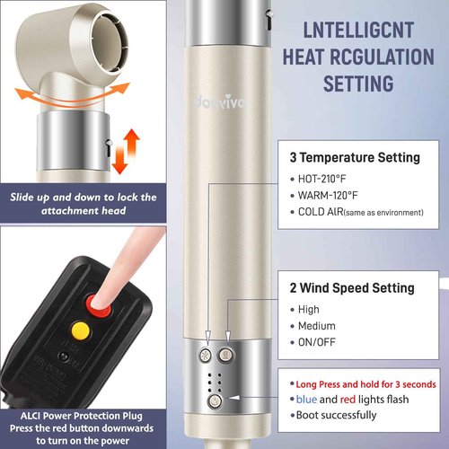 6-in-1 Ionic Hair Dryer Brush, Hot Air Styler 110,000 RPM High-Speed Frizz-Free Auto Wrap Curlers, Blow Dryer Multi Air Styler Wrap for Fast Drying Straightening Volumizing Curling Styling