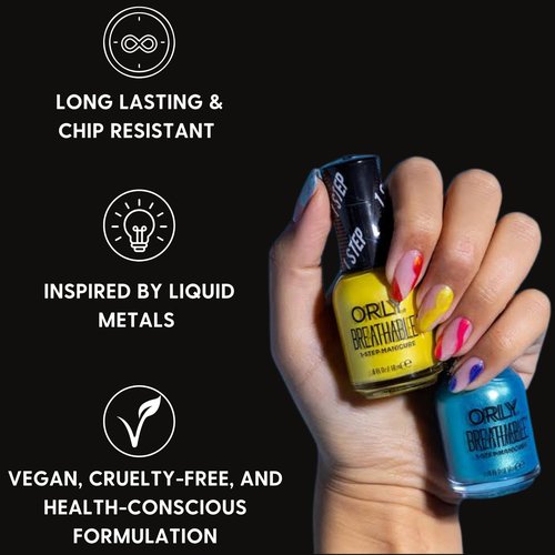 Orly Melting Point Nail Polish Collection | Creme & Shimmer Shades For Party-Ready Nails | Long-Lasting, Full Coverage Formula with Gripper Cap | Vegan & Cruelty-Free (Set of 6)