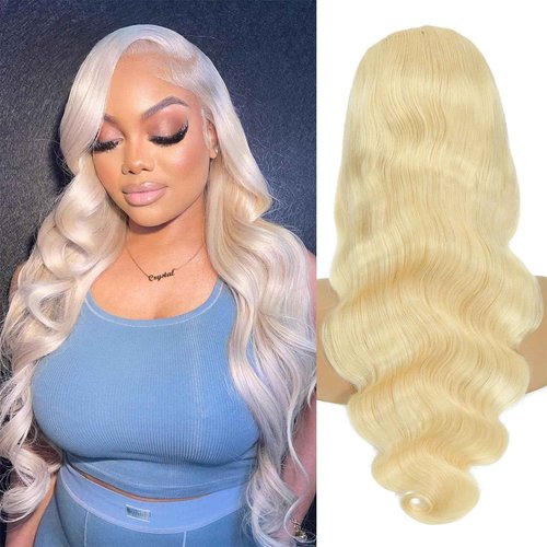 LADYWIGSDZ 613 Lace Front Wigs Human Hair Body Wave 13x4 HD Lace Frontal Wig Human Hair Pre Plucked Brazilian Virgin 613 Wigs (613 Color 13x4 Lace Front Wigs, 22 Inch)