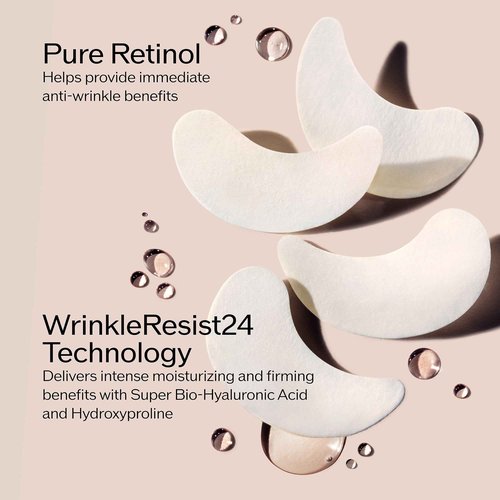 Shiseido Benefiance WrinkleResist24 - Pure Retinol Express Smoothing Eye Mask - 12 Sets of Two Eye Masks - Reduces Appearance of Wrinkles in 15 Minutes